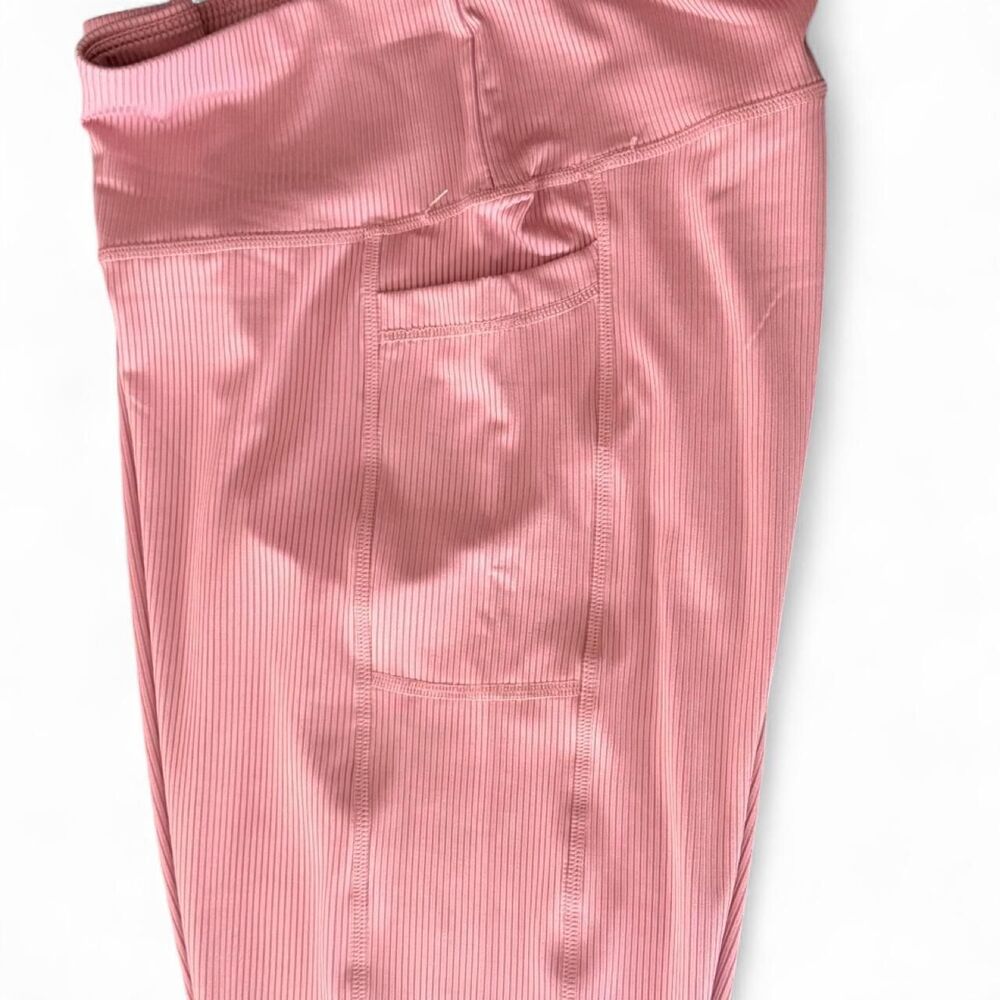 Adrienne Vittadini Women's Pink Athletic Leggings Size 3X - Picture 7 of 8